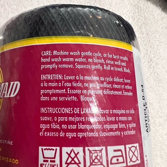 South Maid Cotton Mercerized Color 12 Black 350 Yarn Crochet Lot Of 4. - Picture 5 of 6